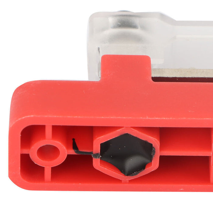 DURAFORCE 2Pcs Red & Black 48V Busbar Bus Bar Power Distribution 150A 6 Way Terminal Block