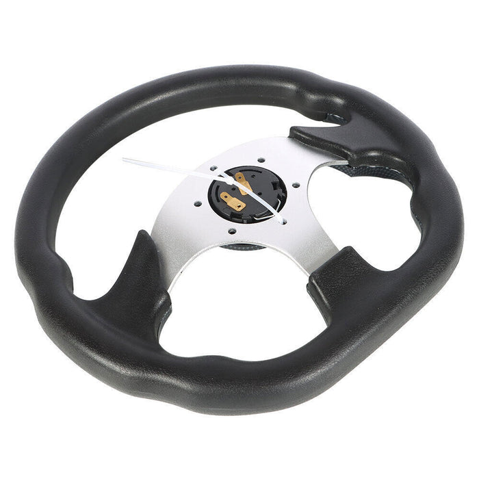 DURAFORCE For Ezgo And Yamaha Golf Cart Carbon Fiber Steering Wheel+Score Card Holder