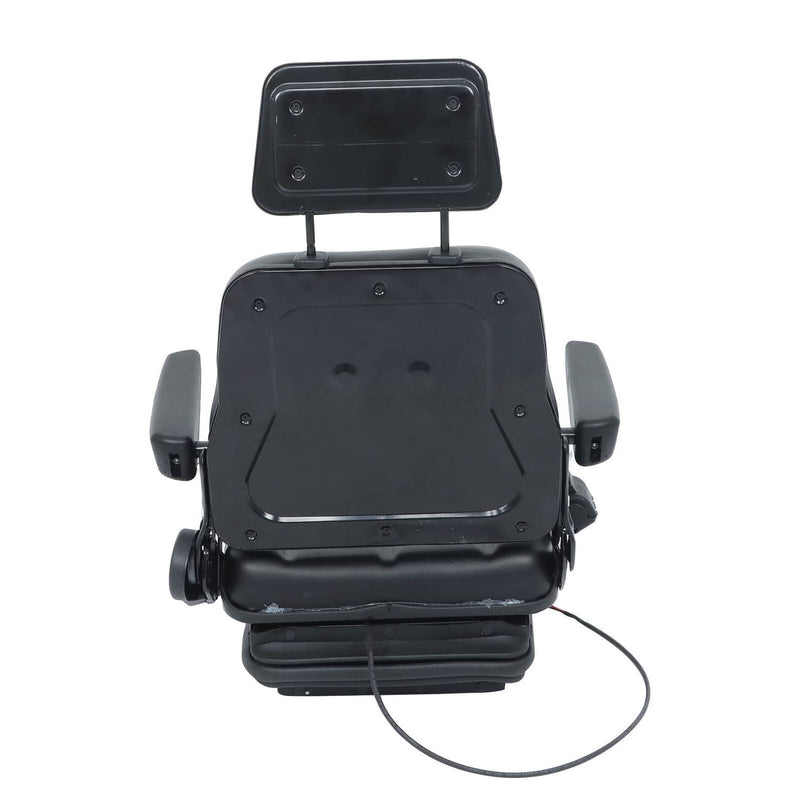 DURAFORCE Forklift Tractor Seat Suspension Adjustable Backrest Armrest Safety Belt