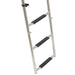 DURAFORCE 5 Step Stainless Steel Folding Ladder Telescoping 400 lb. Limit