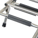 DURAFORCE 5 Step Stainless Steel Folding Ladder Telescoping 400 lb. Limit
