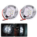 DURAFORCE 2X White Round Marine Boat LED Stern Lights Cabin Deck Courtesy Light Waterproof