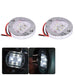 DURAFORCE 2X White Round Marine Boat LED Stern Lights Cabin Deck Courtesy Light Waterproof