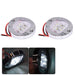 DURAFORCE 2X White Round Marine Boat LED Stern Lights Cabin Deck Courtesy Light Waterproof