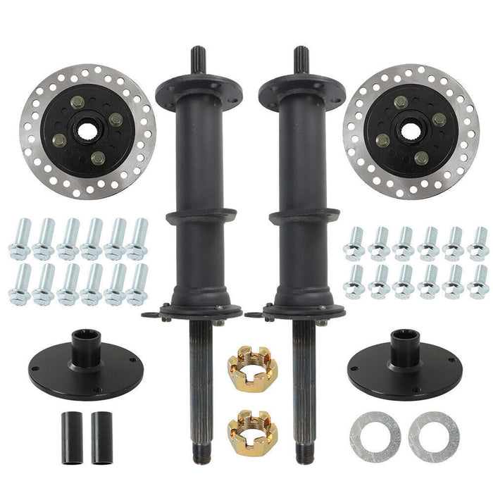 DURAFORCE 40" Differential Rear Axle Kit For Go Kart Atv 4 Stud Hub For 7" 8" Wheels