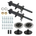 DURAFORCE 40" Differential Rear Axle Kit For Go Kart Atv 4 Stud Hub For 7" 8" Wheels