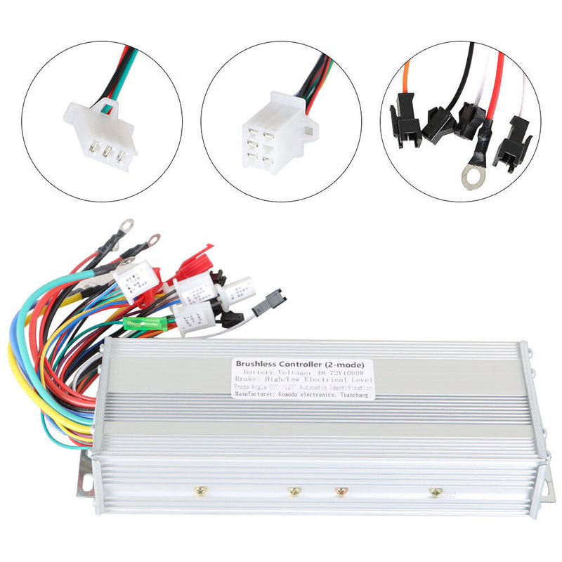 DURAFORCE 48-72v 1000w DC Speed controller Electric Bicycle E-bike Scooter Brushless Motor