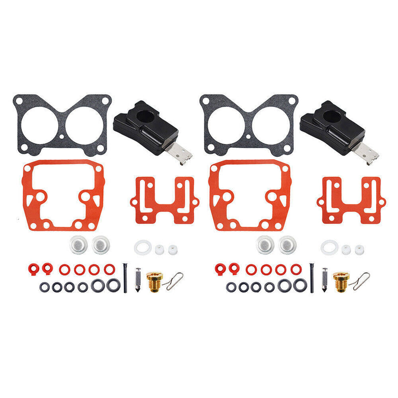 DURAFORCE 2 Carburetor Rebuild Kit for Johnson Evinrude V-6 Crossflow 200 HP 1976-1983