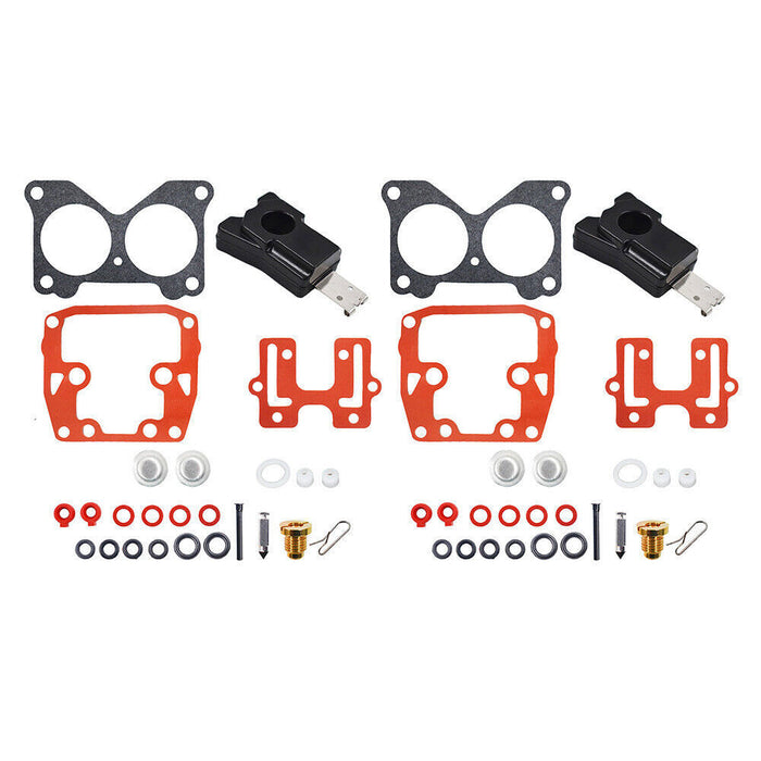 DURAFORCE 2 Carburetor Rebuild Kit for Johnson Evinrude V-6 Crossflow 200 HP 1976-1983