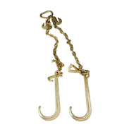 DURAFORCE New V-Chain Bridle w/ 15" Large J Hooks, T- Hook&J-Hook w/Grab Hooks 2' Legs G70