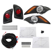 DURAFORCE Set For Yamaha Drive2 Golf Cart LED Headlight Taillight Light Kit 2017-Up