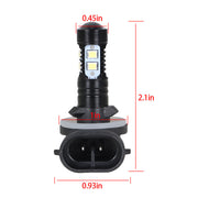 DURAFORCE For EZ-Go Freedom TXT Shuttle RXV Headlights Golf Cart 100W LED Light Bulbs