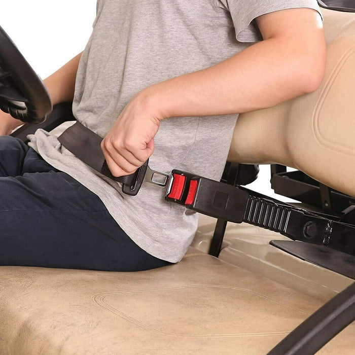 DURAFORCE 42' Seat Belts Lap Set Retractable Set For EZGO/Yamaha/Club Car Golf Cart