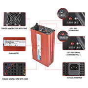DURAFORCE 48V 15A Battery Charger Fit for EZGO RXV & TXT Golf Carts