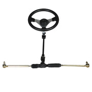 DURAFORCE Steering Wheel Steel Kit Gear Rack Pinion Adjustable Shaft for 110cc Go-Kart New