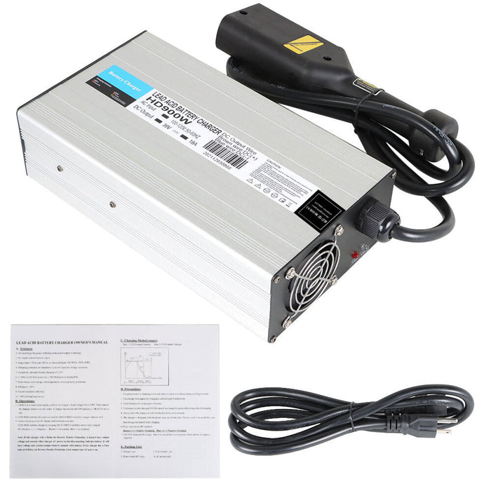 DURAFORCE For Golf E-Z-Go TXT Cart 18 Amps Charger w/ Powerwise 36 Volt Battery Charger