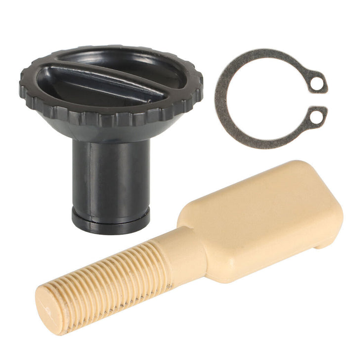 DURAFORCE 2× For Johnson Evinrude OMC Idle Adjustment Knob Screw & Retainer Clip 1974-1985