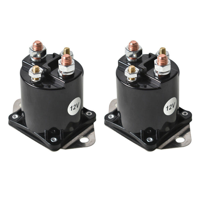 DURAFORCE (2) 12V Solenoid Switch 1013609 For Club Car DS, Precedent Gas Golf Cart 1984-Up