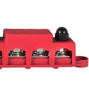 DURAFORCE US 4 Post Busbar Bus Bar Power Distribution 12V 250A 3/8" Red and Black Pair New