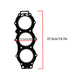 DURAFORCE New For Yamaha 75-90 HP Outboard 3 Cylinder Head Gasket 688-11181-A2-00 18-3805