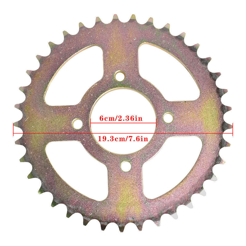 DURAFORCE Go Kart Live Axle Kit Sprocket+Brake Disc+Chain+Brake assembly+wheel hubs 44"