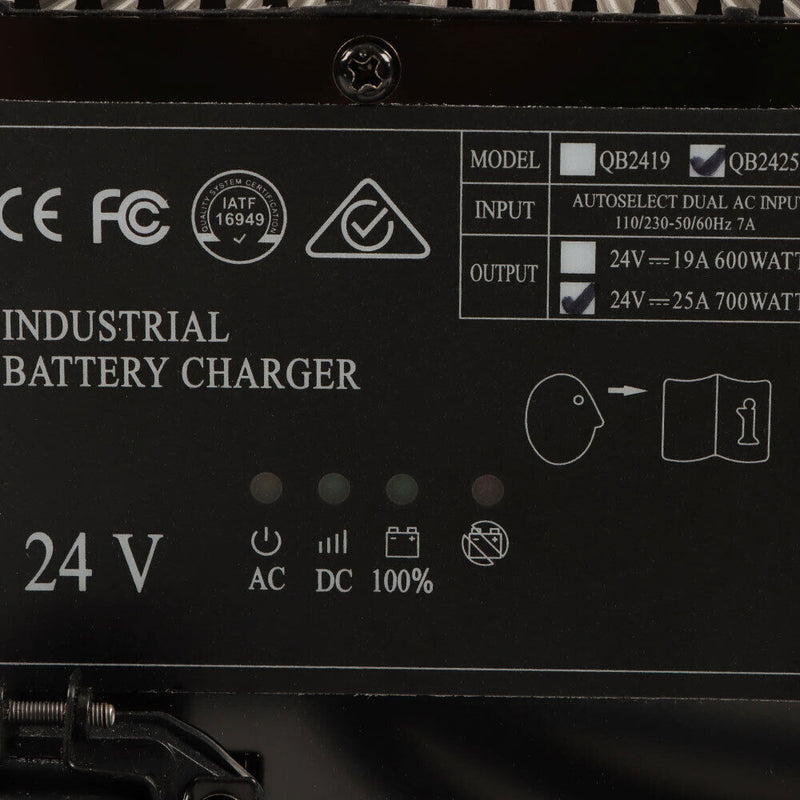 DURAFORCE 161827 For SkyJack 3015 3219 3220 3226 4620 4626 4832 24V 25A Battery Charger