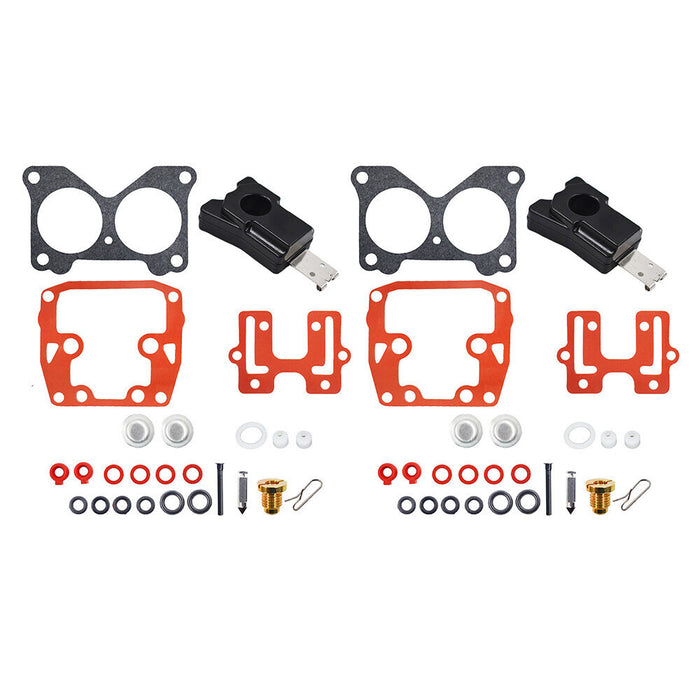 DURAFORCE 2 Carburetor Rebuild Kit for Johnson Evinrude V-6 Crossflow 185 HP 1984