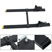 DURAFORCE 4000Lbs 60'' Tractor Pallet Forks Clamp on Skid Steer Loader Bucket Quick Attach