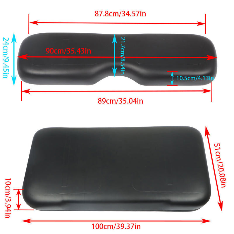 DURAFORCE Golf Cart Front Seat Bottom + Lean Back Cushion For EZGO Medalist TXT 1994-2013