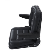 DURAFORCE Adjustable Backrest Lawn Mower Tractor Seat Forklift Excavator Seat w/ Armrests