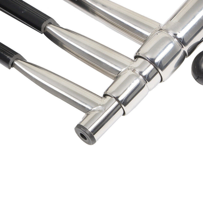 DURAFORCE 3 Step Stainless Steel Telescoping Boat Ladder With Platform 2 Handrails