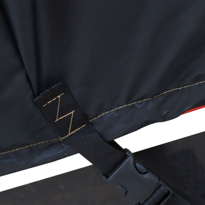 DURAFORCE 11ft 12ft 13ft 420D Boat Cover V-Hull Runabouts Waterproof Heavy Duty Black