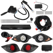 DURAFORCE For Yamaha G29 YDR Drive 2007+ Golf 12V LED Light Kit + Turn Signal Horn Brake