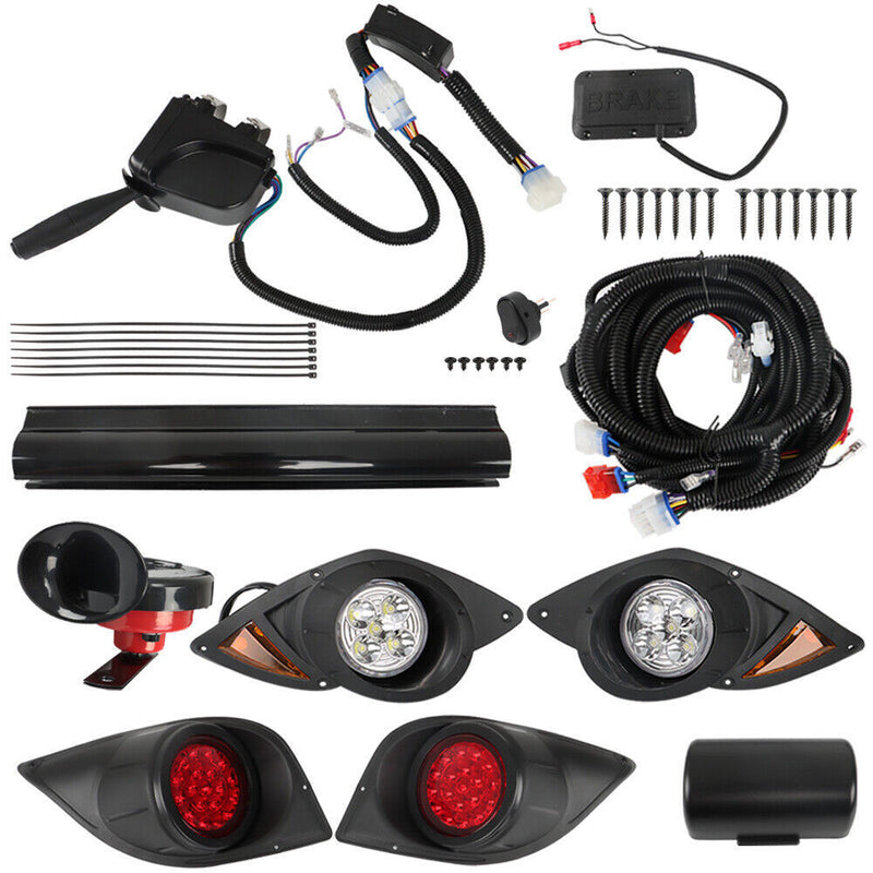 DURAFORCE For Yamaha G29 YDR Drive 2007+ Golf 12V LED Light Kit + Turn Signal Horn Brake