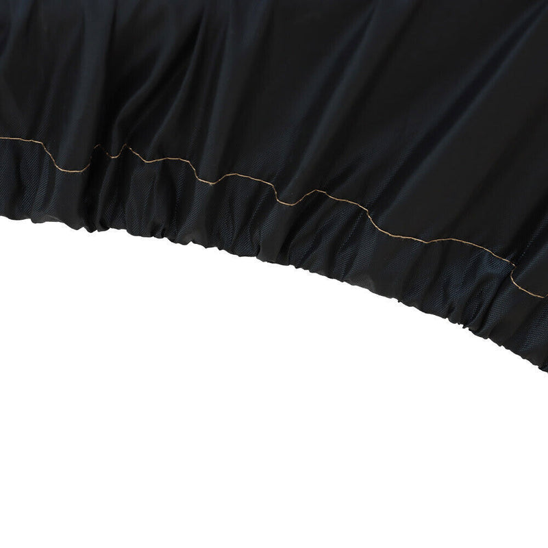 DURAFORCE Boat Cover V-Hull Runabouts Waterproof Heavy Duty 11-13ft 420D Black