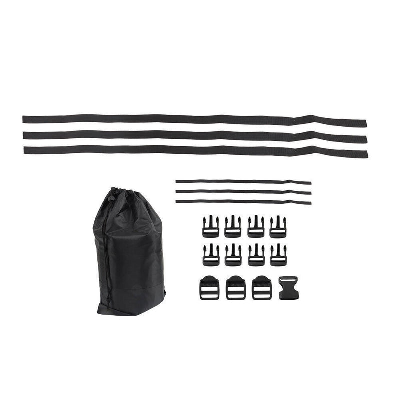 DURAFORCE Boat Cover V-Hull Runabouts Waterproof Heavy Duty 11-13ft 420D Black
