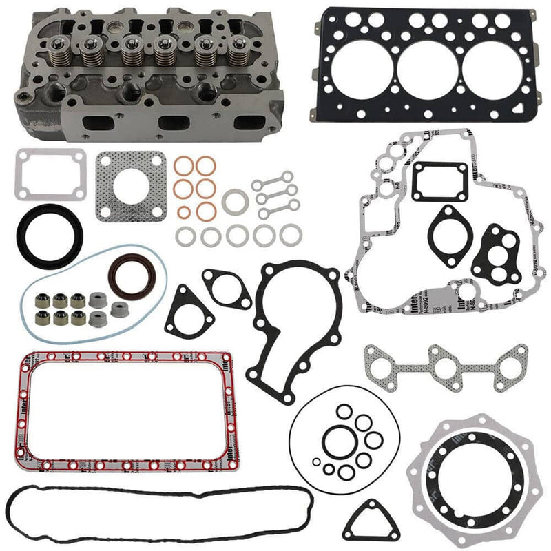 DURAFORCE D782 Full Cylinder Head Assy W/ Valves & Full Gasket Kit For Kubota D782 Engine