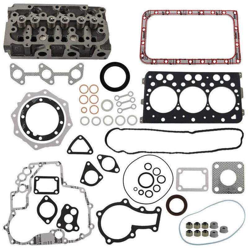 DURAFORCE D782 Full Cylinder Head Assy W/ Valves & Full Gasket Kit For Kubota D782 Engine