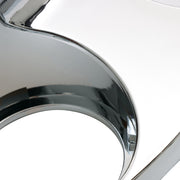 DURAFORCE Chrome Hub Cover Kit 33mm Front Rear for Semi Truck Wheel Axle Covers Spiked
