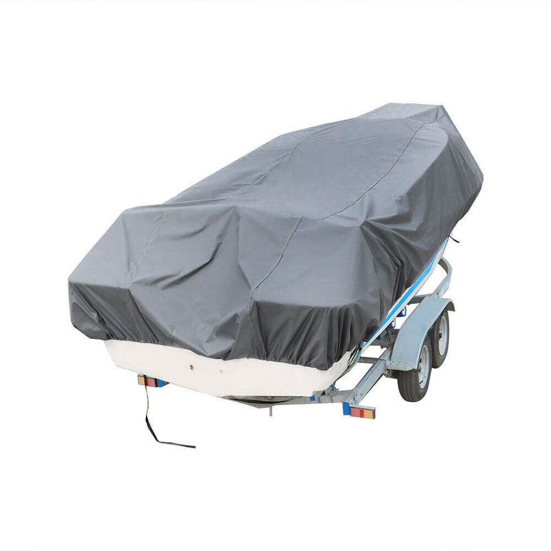 DURAFORCE Heavy Duty Waterproof 90" Boat Cover 14 15 16Ft Trailerable 210D Grey
