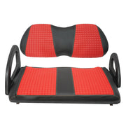 DURAFORCE Golf Carts Red Front and Rear Seat Covers Fits For Club Car Precedent 2004-Up