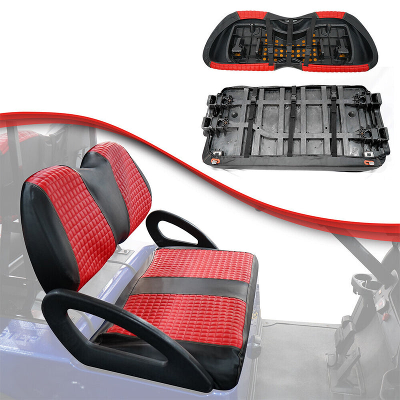 DURAFORCE Golf Carts Red Front and Rear Seat Covers Fits For Club Car Precedent 2004-Up