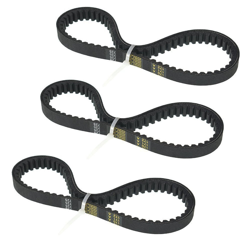 DURAFORCE 3PCS 30 Series Go Kart Drive 725 Belt Replaces Torque Converter Set Assymetrical