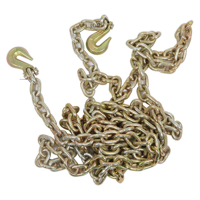 DURAFORCE 2 Pack 3/8" 20' G70 Tow Chain Tie Down Binder With Grade 70 Hooks US