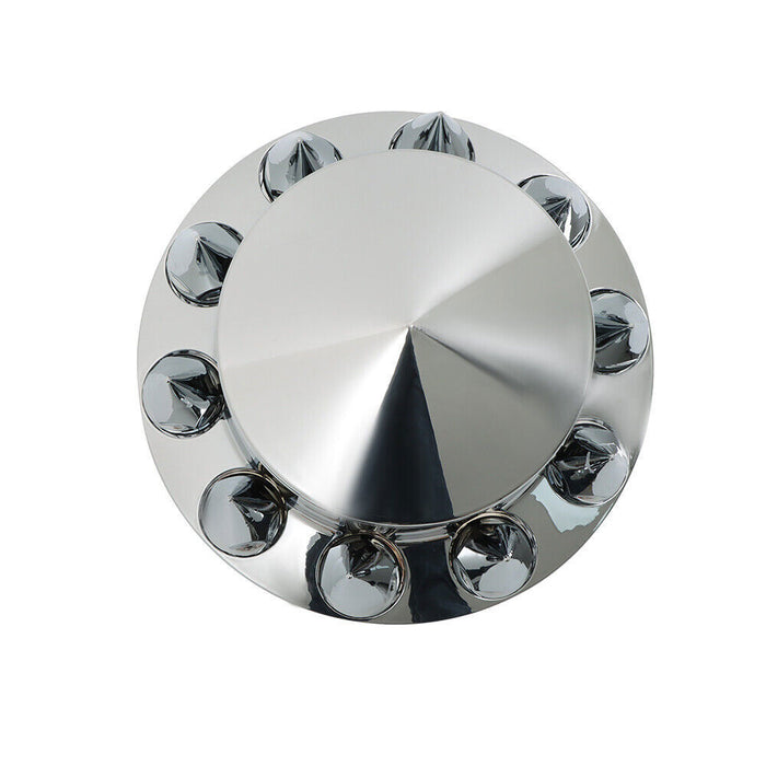 DURAFORCE Rear Axle Wheel Covers 33mm Spike Screw-on Lug Nut Cover For Semi Truck