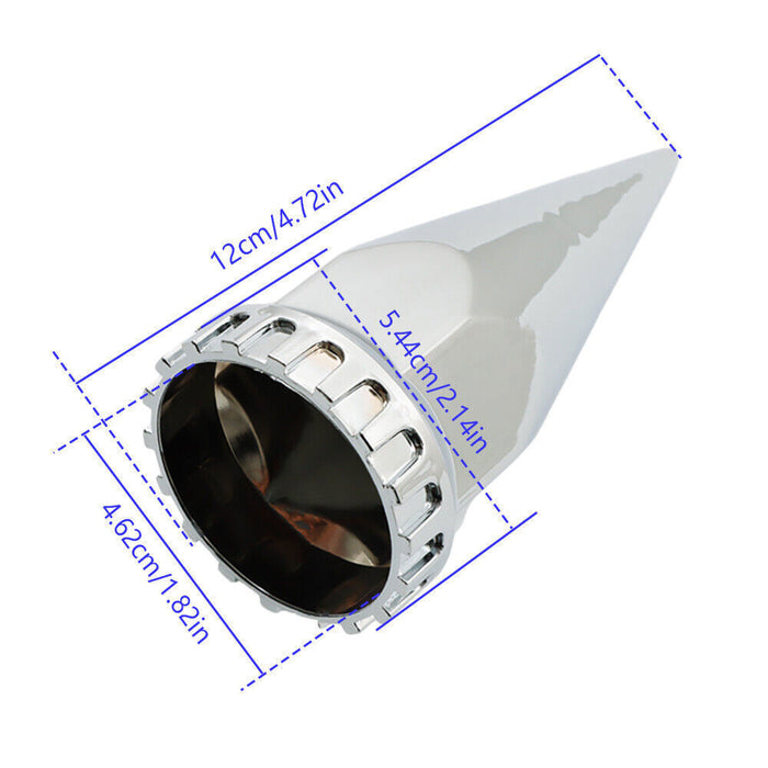 DURAFORCE Rear Axle Wheel Covers 33mm Spike Screw-on Lug Nut Cover For Semi Truck