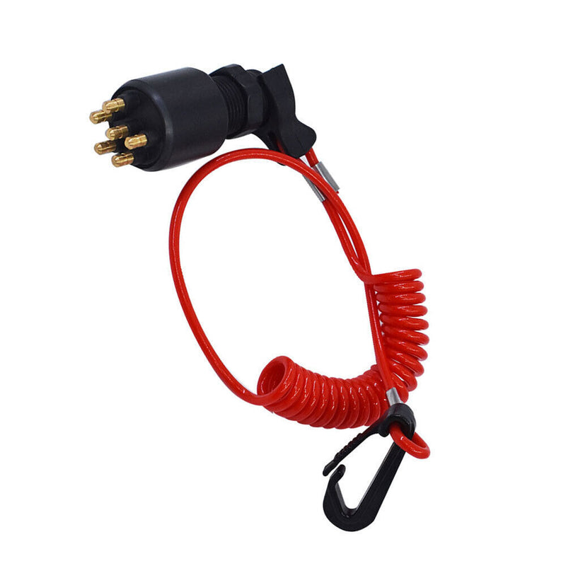 DURAFORCE Ignition Switch&Lanyard 5005801 175974 For OMC BRP Johnson Outboard Motor