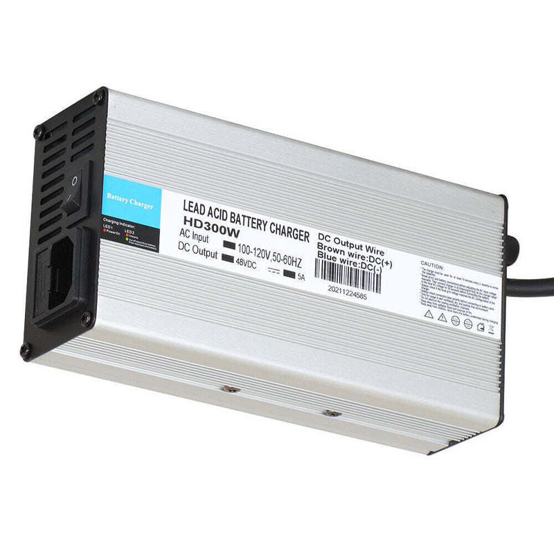 DURAFORCE 48 Volt 5Amp Golf Cart Battery Charger For EZGo RXV Models -RXV style Plug