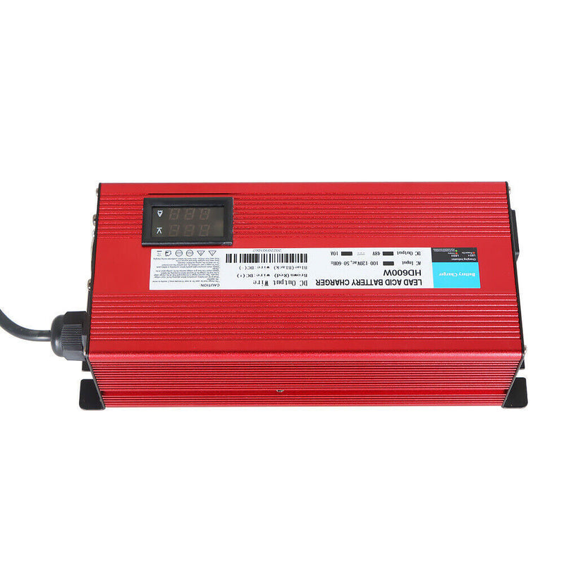 DURAFORCE 48v 10A Round 3 Pin Plug Battery Charger with OBC bypass For Club Car Golf Cart