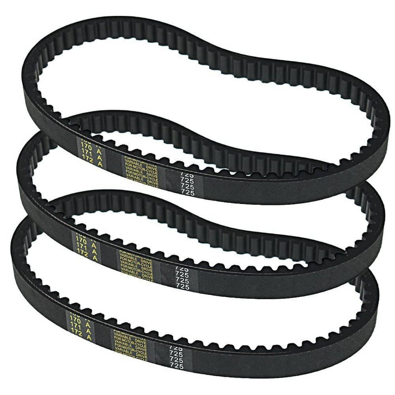 DURAFORCE Go Kart Drive Belt 725 for 30 Series torque converter- 3pc SET (3 belts)